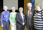 Linda Jones (centre) Ellen Teague (right) with Shrewsbury Diocesan J&P Commission