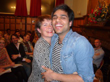 Celia Imrie with Raj  Bajaj