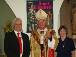    Archbishop Vincent, CEO James Connolly, Sister Superior Annette Clemence