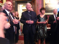 L-R Michael Slater, Archbishop Nichols