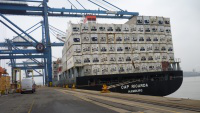 Container ship at Tilbury