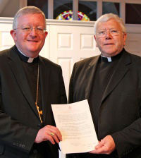Archbishop Longley, Mgr Paul Watson Image: Peter Jennings