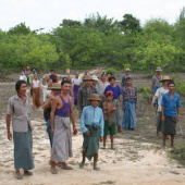 Burmese villagers