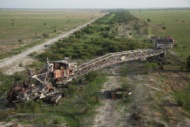 excavator on Jonglei Canal project