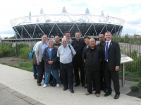 Chaplains in front of Olympic Dome