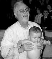 Fr Alan Fudge after Baptism