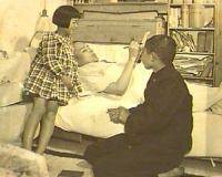 The ailing Dr Nagai with his children 