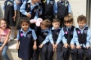 Pupils at Holy Family school, Gaza
