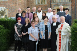 Bishop Kieran with new team