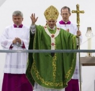 Pope at Olympic Stadium Mass