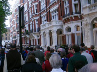 Procession in Ambrosden Avenue