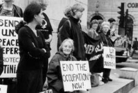 Women in Black at an earlier vigil