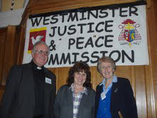 l-r: Fr Joe Ryan, Margaret Mizen and Barbara Kentish