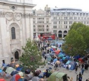 Tents in front of St Paul's