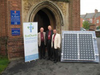 Bishop Peter Price of Bath & Wells; Bishop Michael Langrish of Exeter, Bishop Michael Perham of Gloucester, at St Mark's Church, Exeter