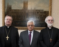 Bishop Kenney, Mahmoud Abbas, Dr Rowan Williams image: M Mazur