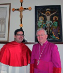 Canon Menezes with Archbishop Longley