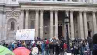 Occupy prayer service on steps of St Paul's