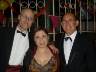 l-r: Richard Black, Sarah Teather MP; Canon Pat Browne