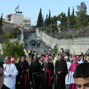 Jerusalem: Palm Sunday 2012 procession to old city