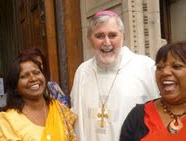 Bishop Lynch with members of Goan community after Mass- pic ICN