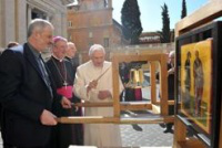 Pope Benedict rings Bell at Vatican