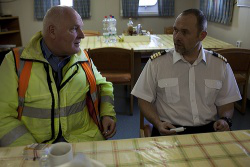 Chaplain Paul Glock with Chief Officer