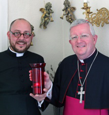 Archbishop Longley with Fr Simon Hall