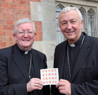 Archbishops with Olympic stamps. Image: P Jennings