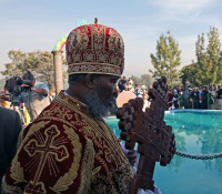 Patriarch Abune Paulos during Timket
