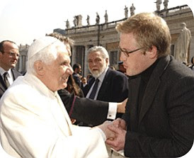 Joshua meets Pope Benedict