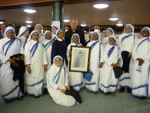 Archbishop Nichols with Missionaries of Charity