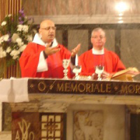 Fr Nassif at Paisley Cathedral Mass