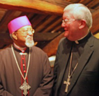 Archbishop Longley with Archbishop of Addis Ababa.....   image: Peter Jennings