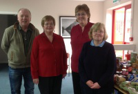 l-r: Fr Frank Nally, Pat MacDonald, Ellen Teague and Diane English.  