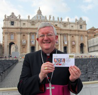 Archbishop Bernard Longley at St Peter's with new cover