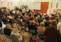 Conference in hall