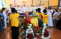 Fr Antonio's colourful funeral