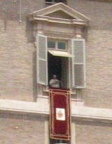 Pope at Angelus - Wiki image