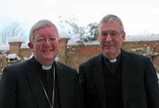 Archbishop Bernard Longley with Fr David Oakley Picture by Peter Jennings