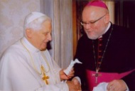 Pope Benedict with Cardinal Marx