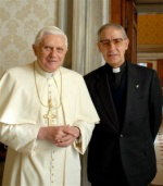 Pope Benedict with Fr Nicolás