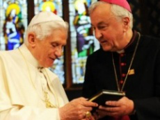 Pope Benedict with Archbishop Nichols