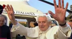 Pope Benedict leaves Vatican