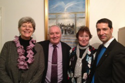 l-r: Kristina Cooper, Tim Stevens, Maureen Evans, Gabriele Sedda