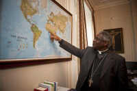 Cardinal Turkson points to Ghana