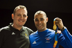 James Park with gold medalist Jason Gardner