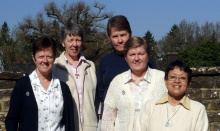 l-r:   Sisters Monica Weedon,  Jane Bertelsen, Helen Doyle,  Helena McEvilly  and  Shirley Aeria 