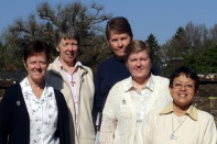 l-r:   Sisters Monica Weedon,  Jane Bertelsen, Helen Doyle,  Helena McEvilly  and  Shirley Aeria 