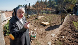 Salesian Sister on historic convent land marked for confiscation by Israeln